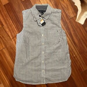 Tommy Hilfiger- Striped- Button Front Vest